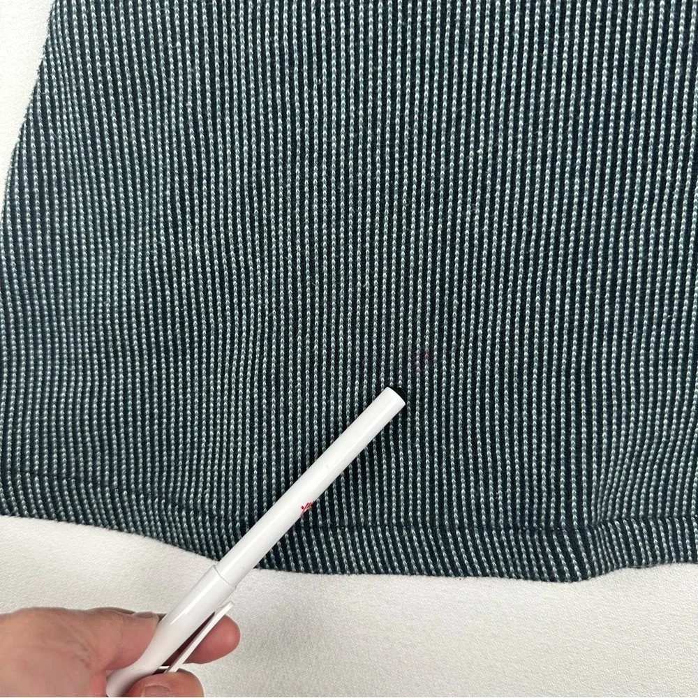 Skunkfunk Faux Wrap A-line Stripe Cap Sleeve Dress A-line - Picture 10 of 10